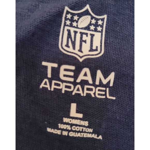 NEW NFL Los Angeles Rams T-shirt Womens Size Large NFL Team Apparel Spell Out - Picture 5 of 5